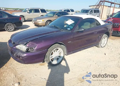 1996 Ford Mustang Gt из США, поврежденный, VIN 1FALP45X9TF107643